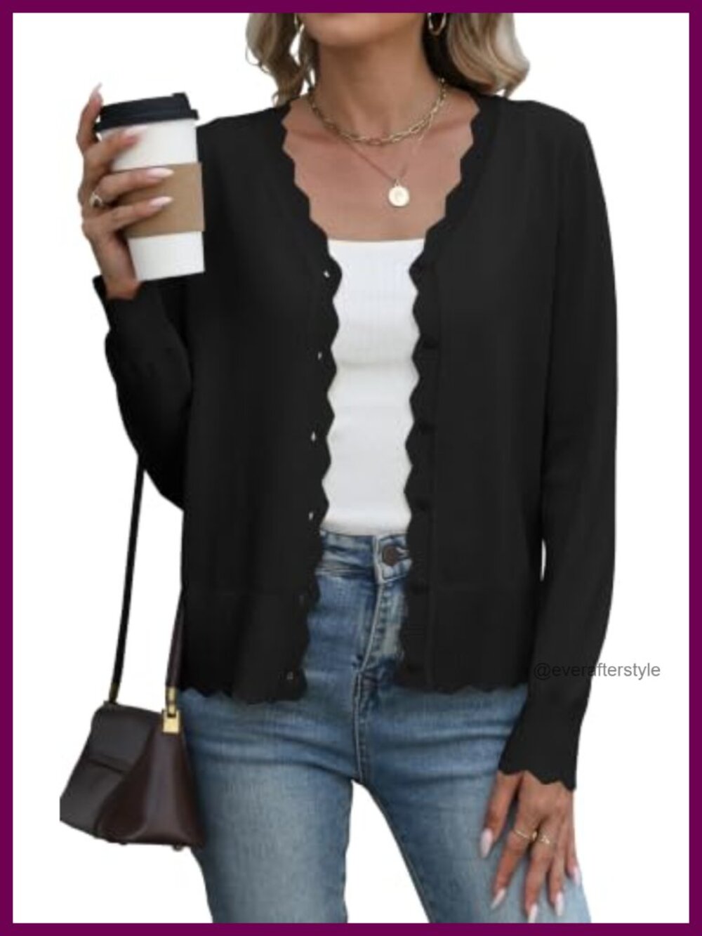 Women Button Up Cardigan V Neck Long Sleeve Lightweight Knit Shrug Sweater